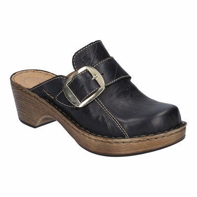 Black Josef Seibel Lily 10 Women's Clogs | XZOG52781