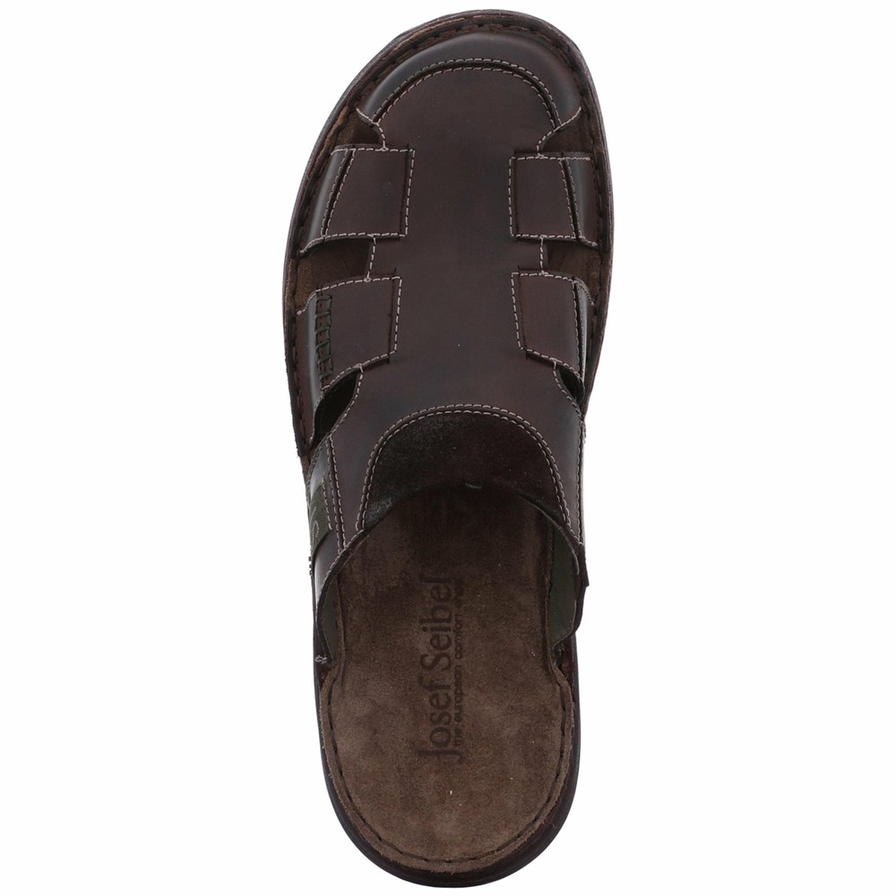 Beige Josef Seibel Maverick 02 Men's Sandals | NQYO95468