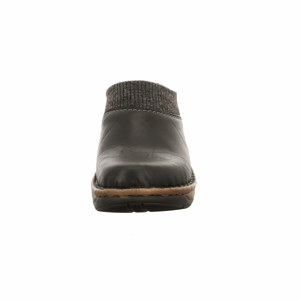 Black Josef Seibel Catalonia 69 Women's Clogs | IDAK06328