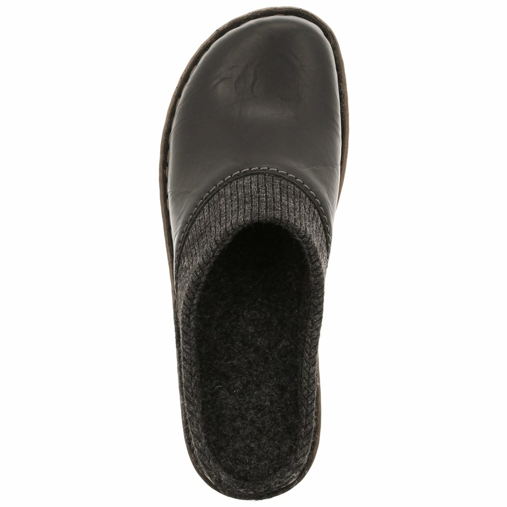 Black Josef Seibel Catalonia 69 Women's Clogs | IDAK06328