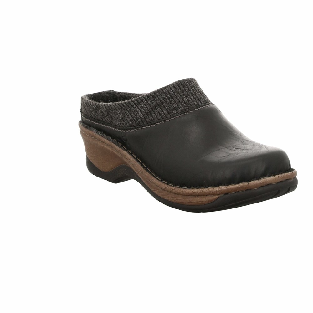 Black Josef Seibel Catalonia 69 Women\'s Clogs | IDAK06328