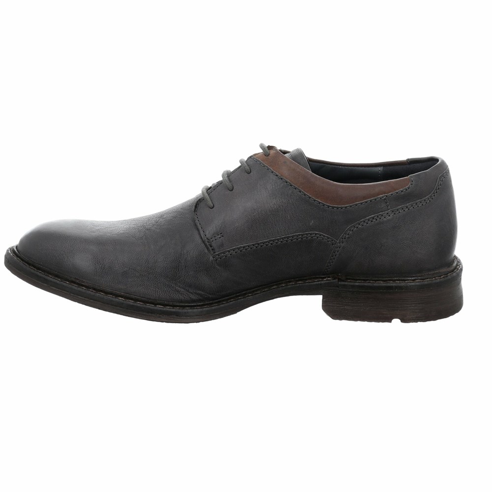 Black Josef Seibel Earl 05 Men's Dress Shoes | MUJH13950