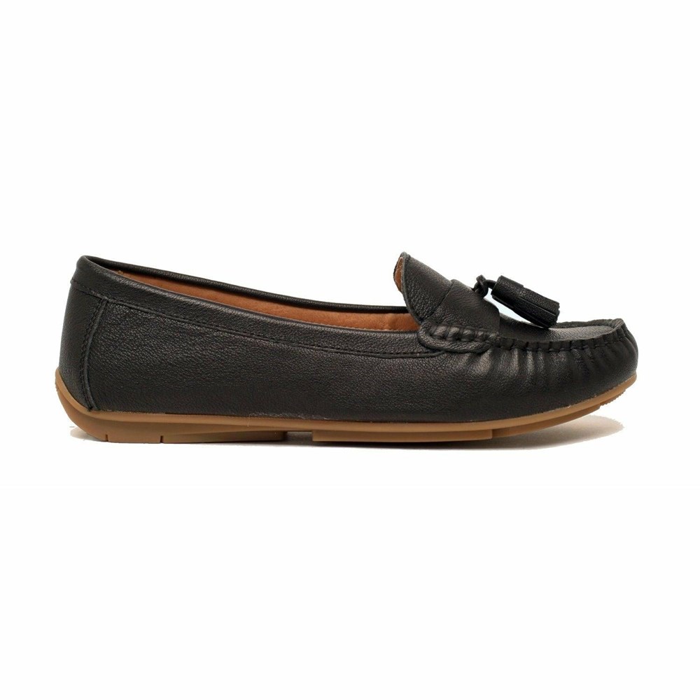 Black Josef Seibel Elina 01 Women\'s Flats | JZHG21348