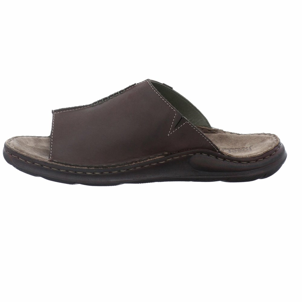 Black Josef Seibel Maverick 03 Men's Sandals | JUIV43251