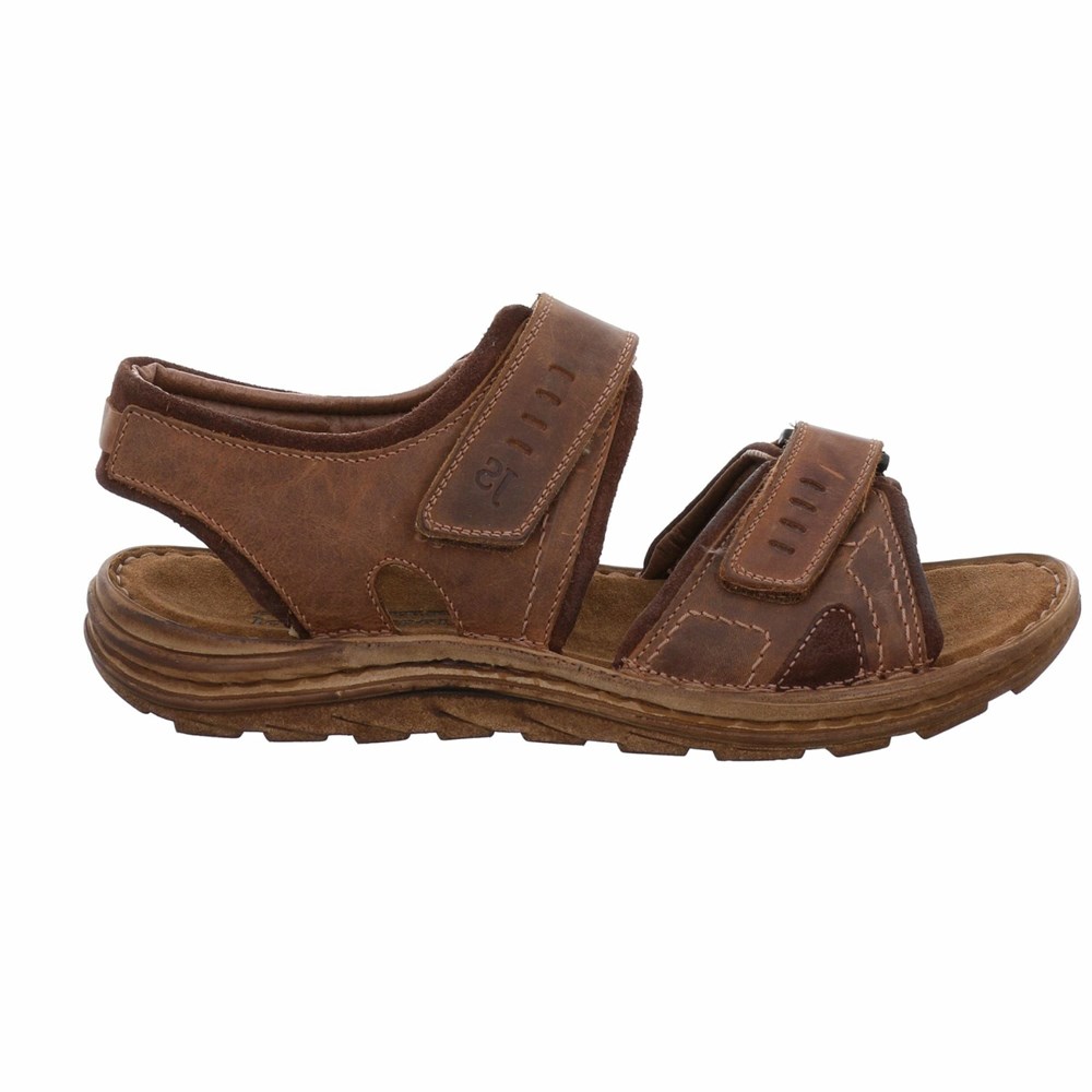 Black Josef Seibel Raul 19 Men's Sandals | SQPM89340