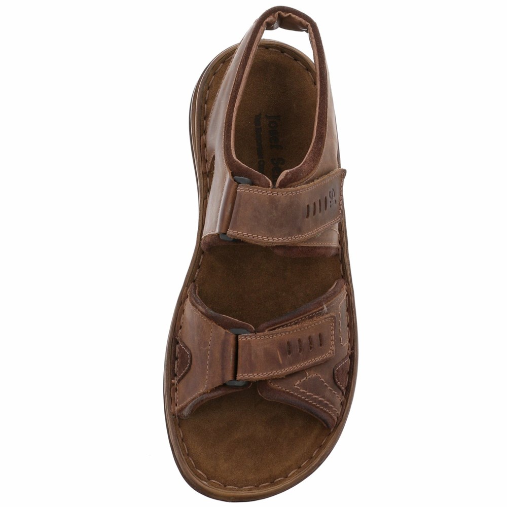 Black Josef Seibel Raul 19 Men's Sandals | SQPM89340