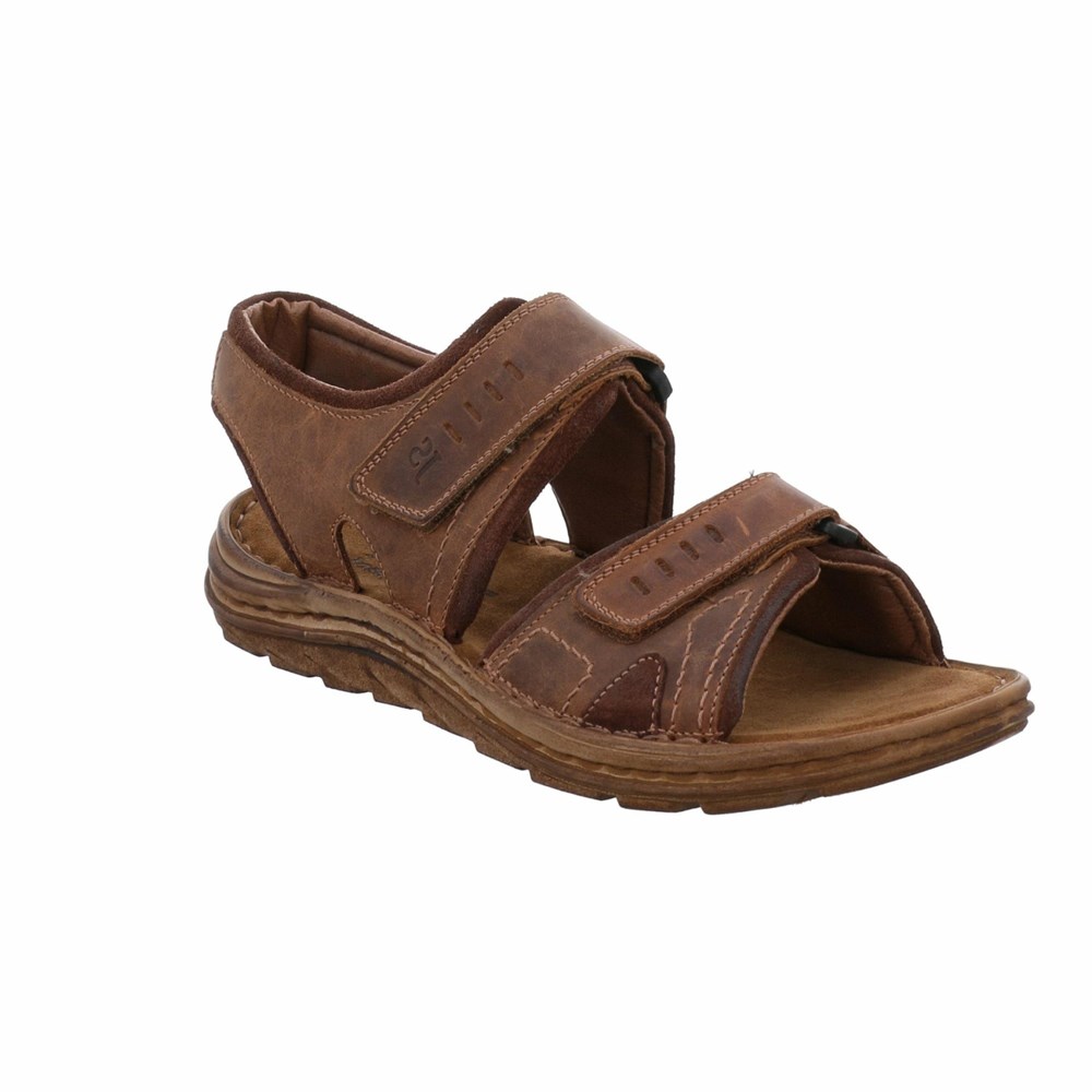 Black Josef Seibel Raul 19 Men\'s Sandals | SQPM89340