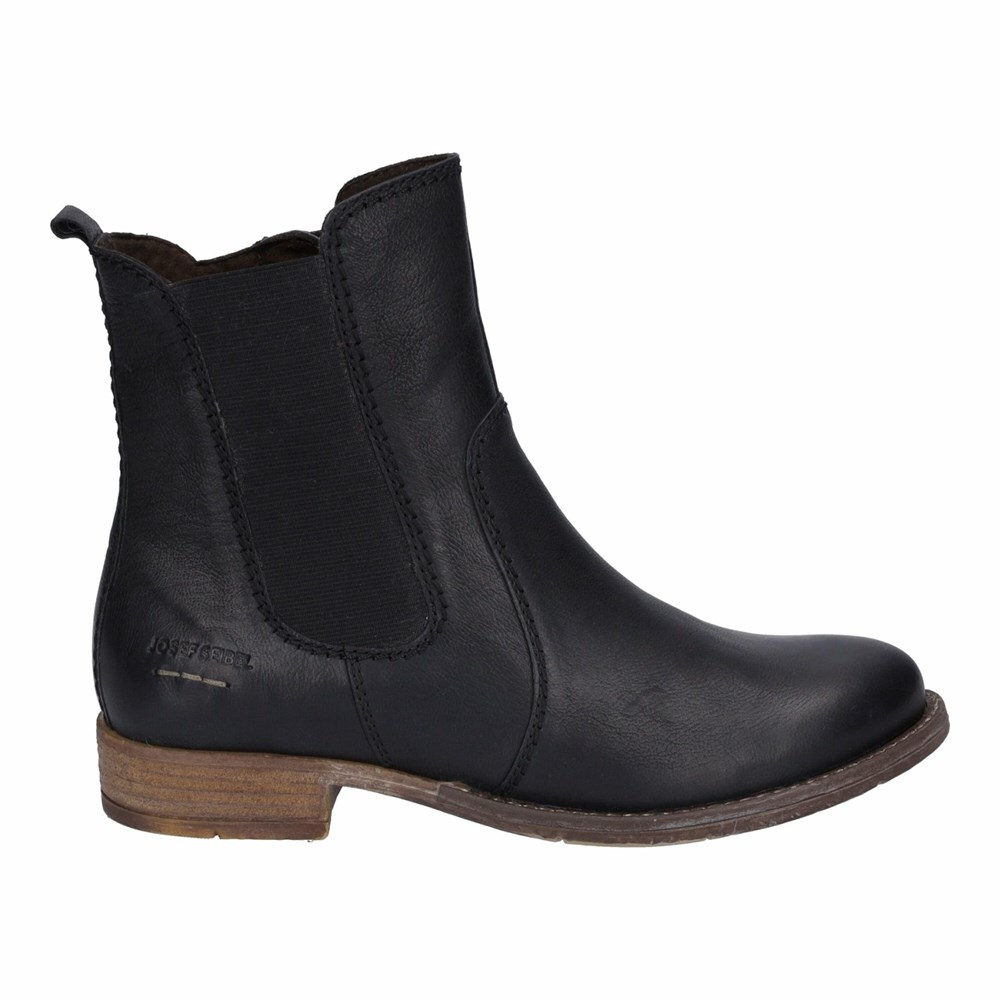 Black Josef Seibel Sienna 80 Women's Boots | HLUZ47385