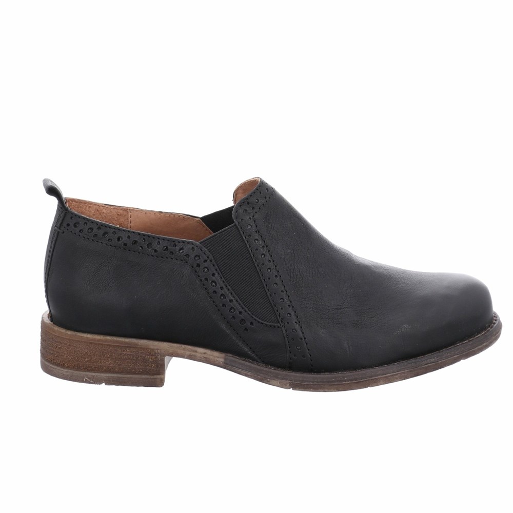 Black Josef Seibel Sienna 91 Women's Slip On | BTDY23716