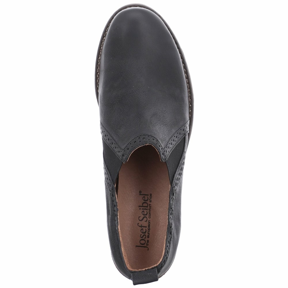 Black Josef Seibel Sienna 91 Women's Slip On | BTDY23716