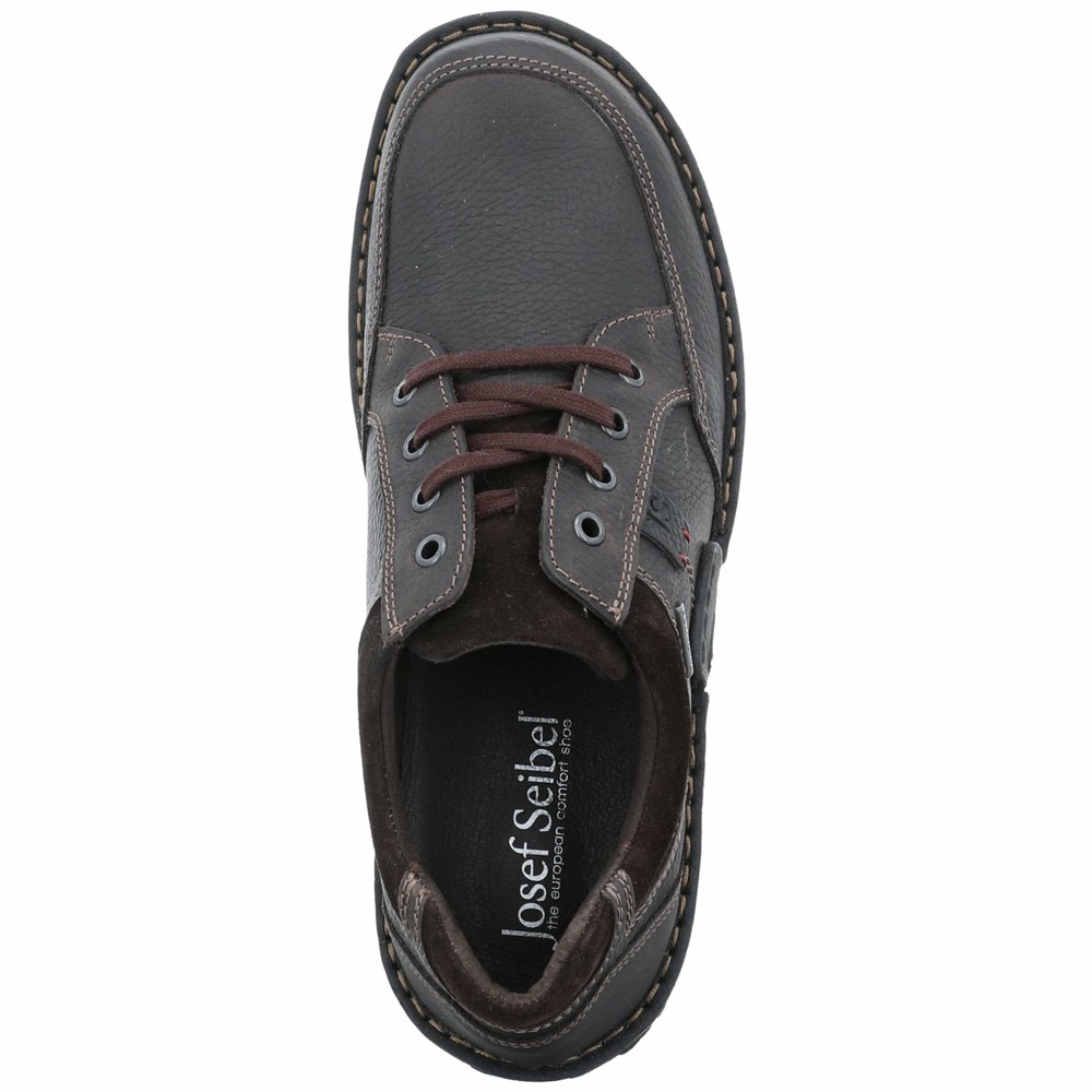 Black Josef Seibel Willow 33 Men's Lace Up Shoes | FEAK32145