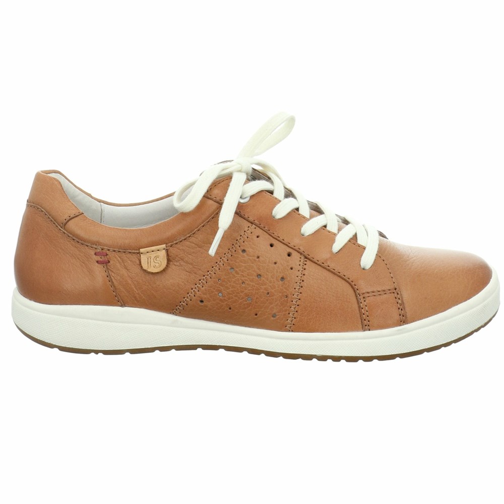 Brown Josef Seibel Caren 01 Women's Sneakers | SMLT60197