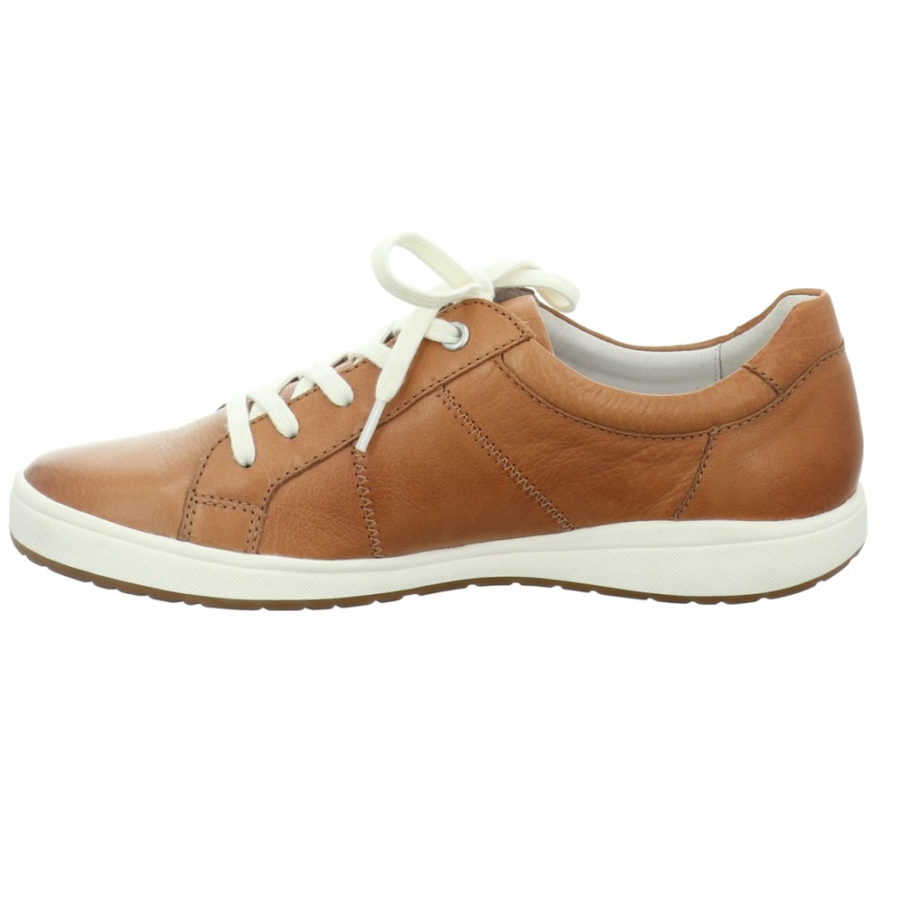 Brown Josef Seibel Caren 01 Women's Sneakers | SMLT60197