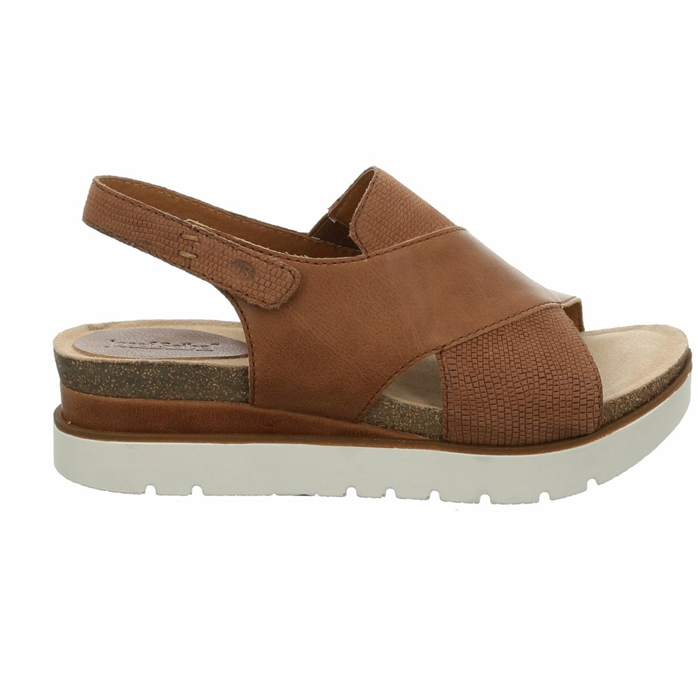 Brown Josef Seibel Clea 05 Women's Sandals | YHIZ10389