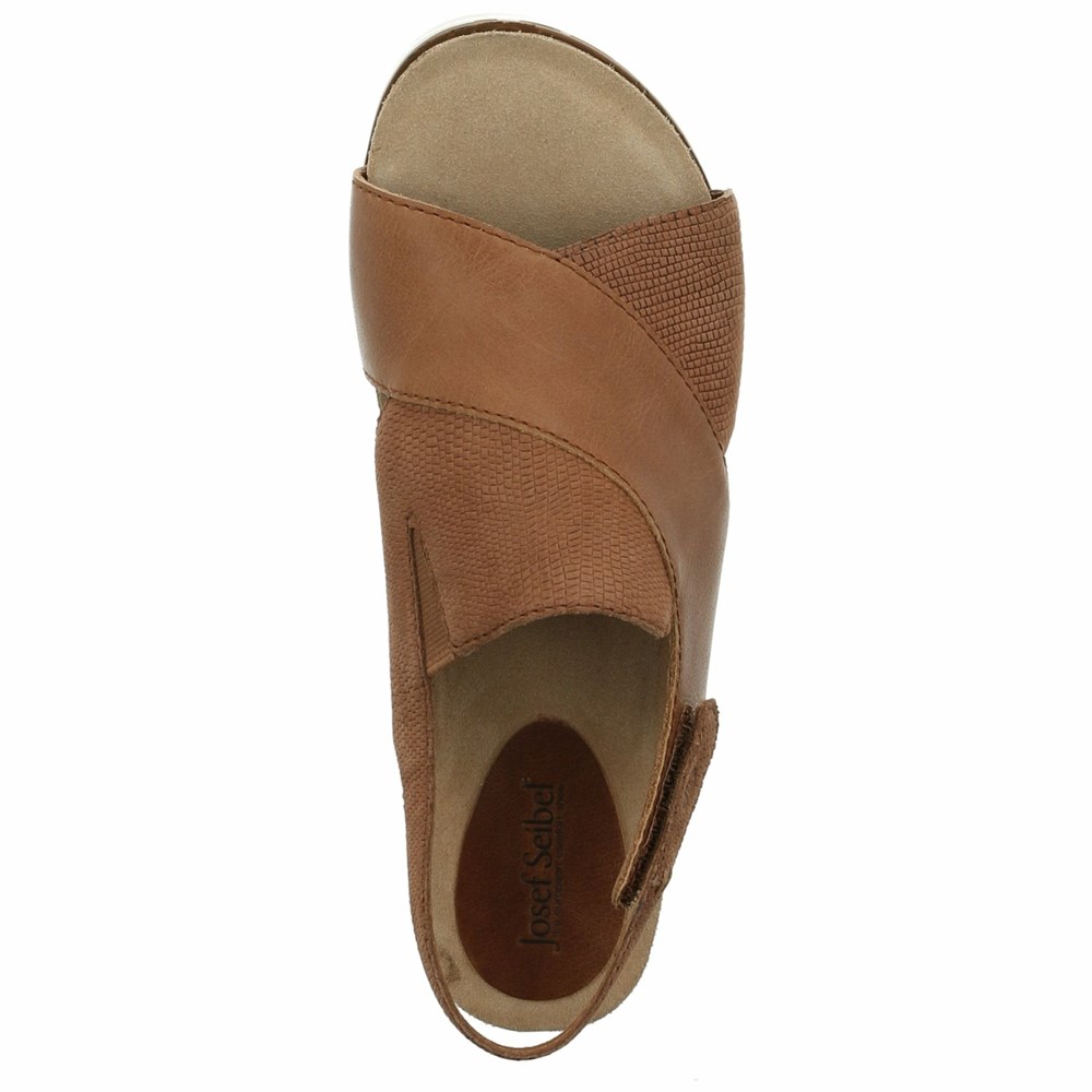 Brown Josef Seibel Clea 05 Women's Sandals | YHIZ10389