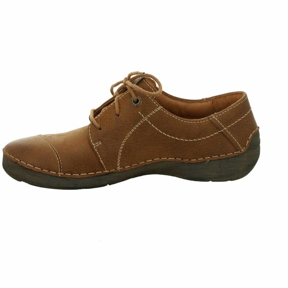 Brown Josef Seibel Fergey 20 Women's Lace Up Shoes | FMGR95204