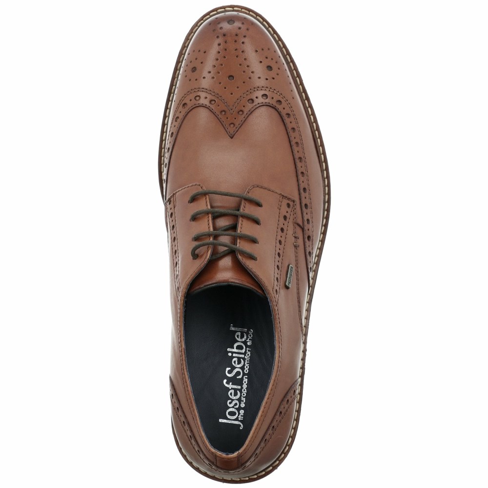 Brown Josef Seibel Jasper 53 Men's Lace Up Shoes | RUID76849