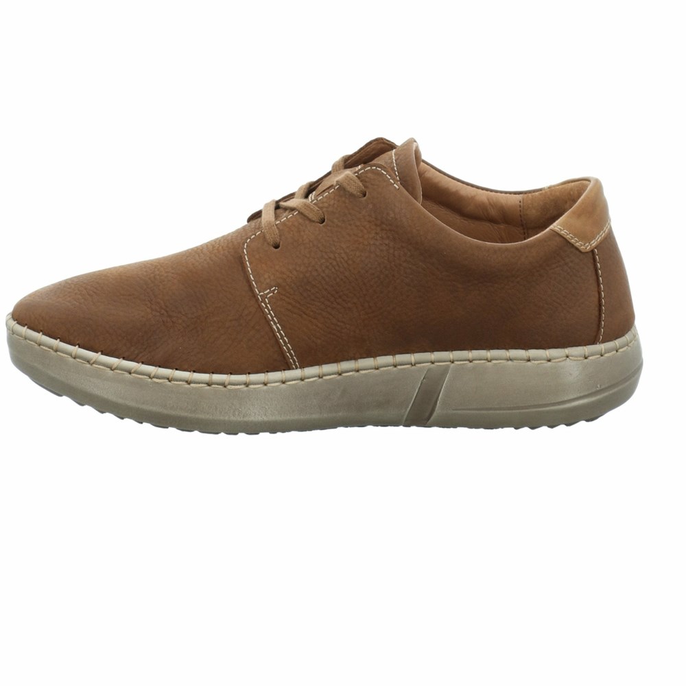 Brown Josef Seibel Louis 01 Men's Lace Up Shoes | XQHD52863