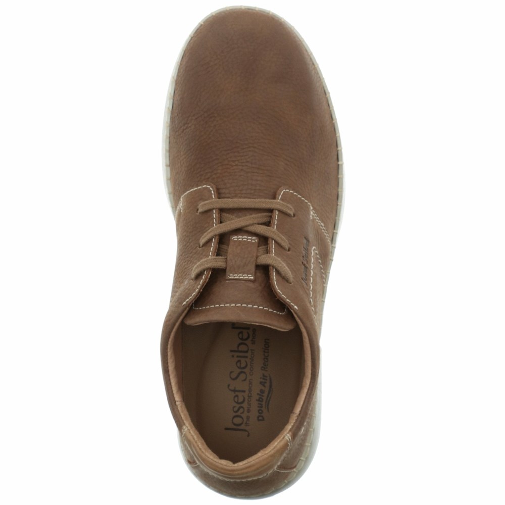 Brown Josef Seibel Louis 01 Men's Lace Up Shoes | XQHD52863