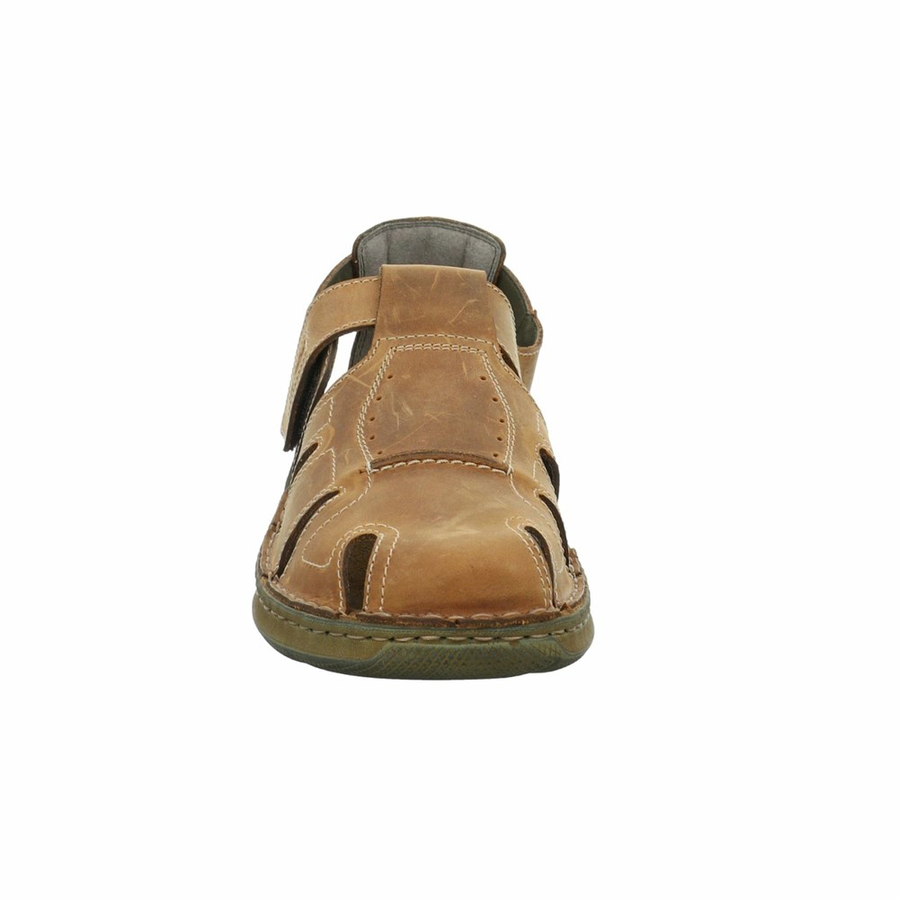 Brown Josef Seibel Maverick 01 Men's Sandals | VJXQ47128