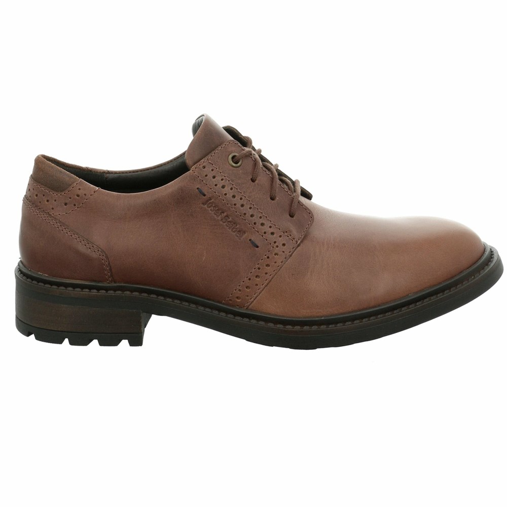 Brown Josef Seibel Oscar 42 Men's Lace Up Shoes | IBPA37491