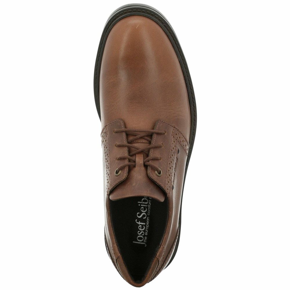 Brown Josef Seibel Oscar 42 Men's Lace Up Shoes | IBPA37491