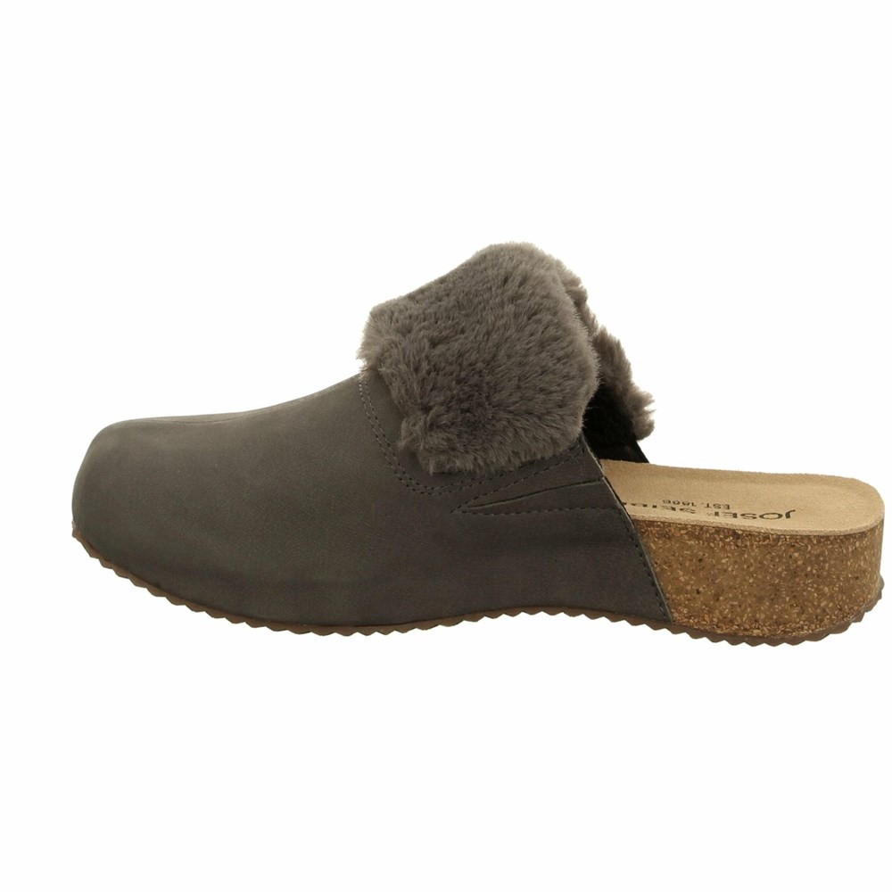 Deep Grey Josef Seibel Tonga 68 Women's Clogs | OIDP52897