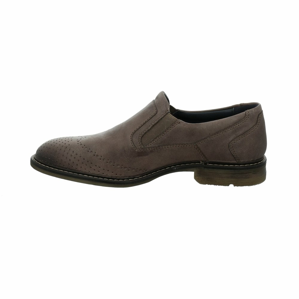 Grey Brown Josef Seibel Earl 06 Men's Dress Shoes | CSOT25189