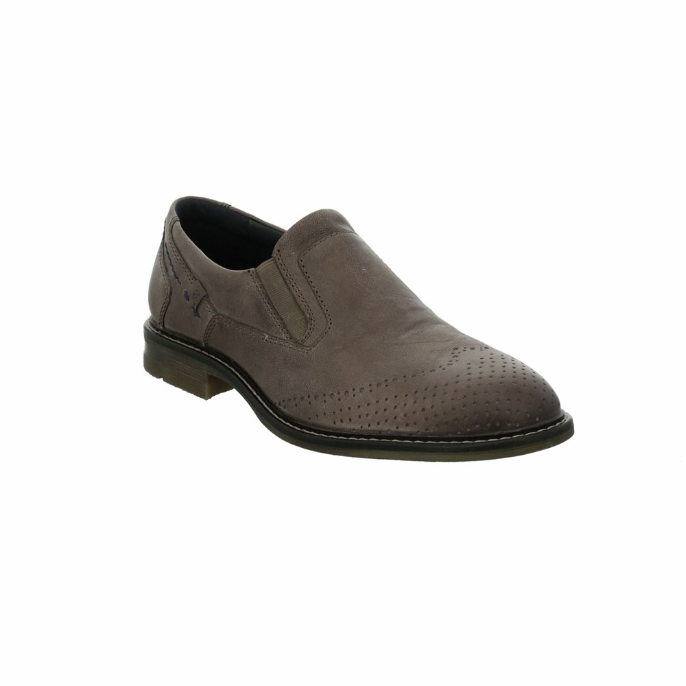 Grey Brown Josef Seibel Earl 06 Men\'s Slip On | ARLF12583