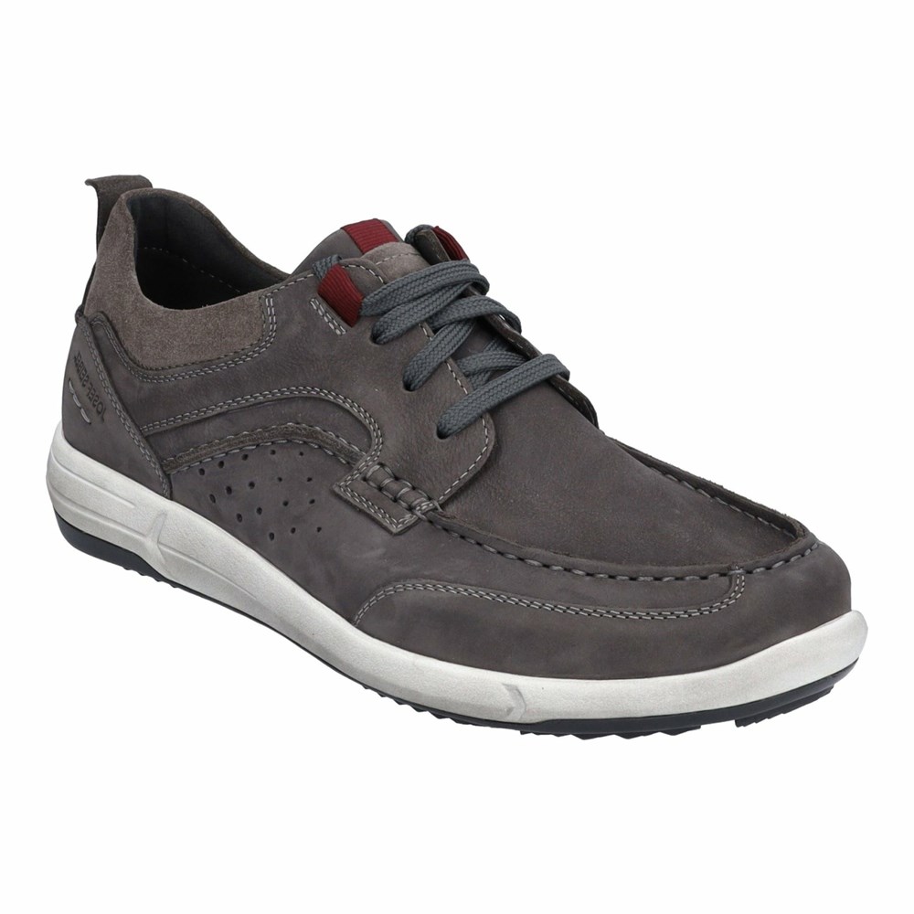 Grey Josef Seibel Enrico 25 Men's Sneakers | NQCM29741