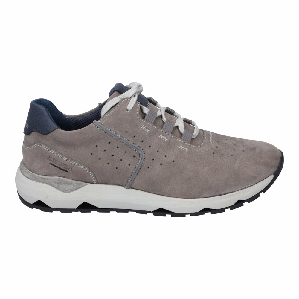 Grey Josef Seibel Jeremiah 01 Men's Sneakers | NYOH07156