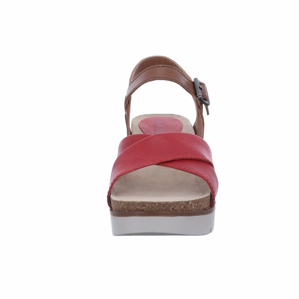 Red Josef Seibel Clea 10 Women's Sandals | BYCL18920