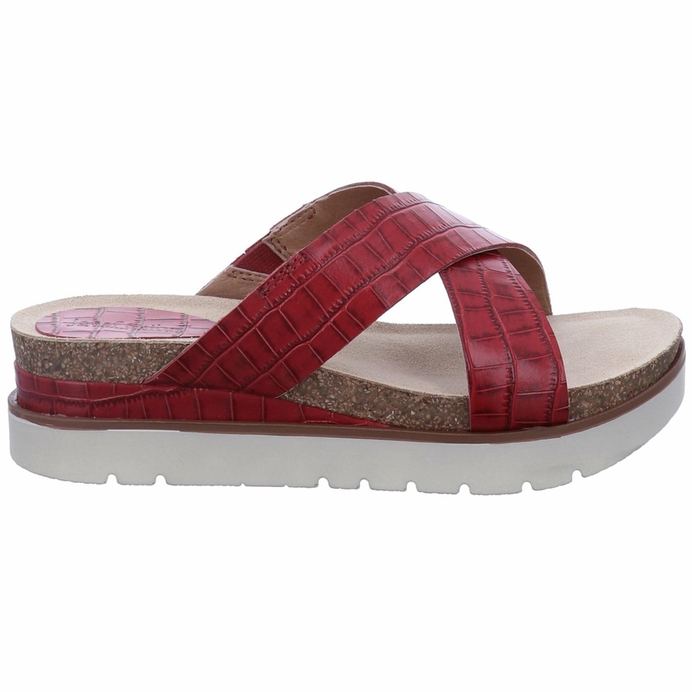 Red Josef Seibel Clea 11 Women's Sandals | ZYHG39647