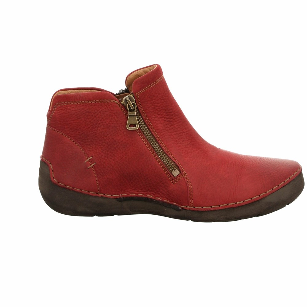 Red Josef Seibel Fergey 94 Women's Boots | AURD52719